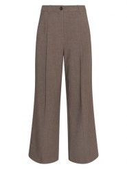 MOSS COPENHAGEN Spodnie "Rosina" w kolorze szarobrązowym rozmiar: S. Brązowe spodnie materiałowe Moss Copenhagen, bez wzorów, z materiału, z podwyższonym stanem. Za 173.99 zł.