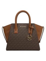 Michael Kors Torebka w kolorze brązowo-jasnobrązowym - 31 x 19 x 13 cm rozmiar: onesize. Brązowe torebki klasyczne Michael Kors, bez wzorów, z materiału, przez ramię, bez dodatków. Za 774.99 zł.