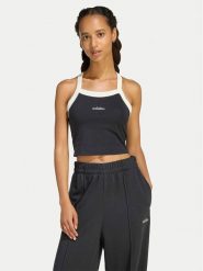 Adidas Top Seasonal Essentials Colorpop KC3936 Czarny Slim Fit. Czarne topy adidas, s, bez wzorów, z bawełny, bez kołnierzyka, bez ramiączek. Za 108.99 zł.