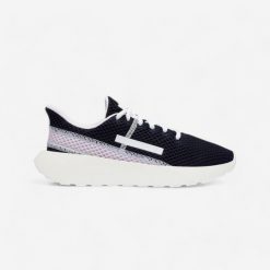 Buty sportowe damskie Decathlon KLNJ Be Fresh. Niebieskie buty treningowe Decathlon, bez wzorów, z meshu, bez zapięcia, trekkingowe. Za 89.99 zł.