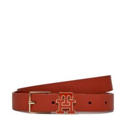 Pasek Damski Tommy Hilfiger. Czerwone paski Tommy Hilfiger, bez wzorów. Za 79.99 zł.