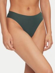 Chantelle Stringi Soft Stretch C11GG0 Zielony. Zielone stringi Chantelle, bez wzorów, z syntetyku. Za 59.99 zł.