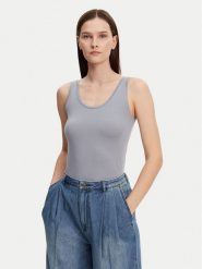 Marc O'Polo Top 503 2001 50001 Niebieski Slim Fit. Niebieskie topy Marc O'Polo, xs, bez wzorów, z bawełny, bez kołnierzyka, bez ramiączek. Za 69.99 zł.