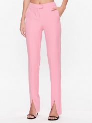 Morgan Spodnie materiałowe 221-PCREW1.F Różowy Slim Fit. Czerwone spodnie materiałowe Morgan, bez wzorów, z materiału. Za 199.99 zł.