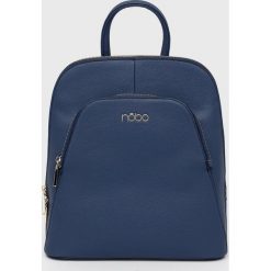 Nobo plecak damski kolor granatowy mały gładki. Niebieskie plecaki NOBO, bez wzorów, do ręki, bez dodatków. W wyprzedaży za 154.99 zł.