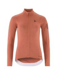 Craft Koszulka kolarska "Core Bike Essence Wool" w kolorze pomarańczowym rozmiar: M. Pomarańczowe t-shirty sportowe Craft, m, bez wzorów, z wełny, bez ramiączek, rowerowe. Za 173.29 zł.