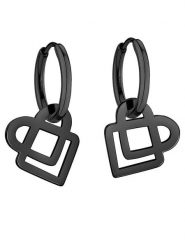 Liebeskind Kolczyki-kreole z zawieszkami rozmiar: onesize. Czarne kolczyki Liebeskind, ze stali. Za 130.99 zł.