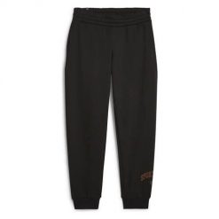 Spodnie sportowe damskie Puma Ess+ Logo Lab. Szare spodnie dresowe Puma, bez wzorów, z dresówki. Za 242.00 zł.
