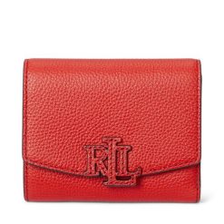 Mały Portfel Damski LAUREN RALPH LAUREN. Czerwone portfele Lauren Ralph Lauren, bez wzorów. Za 589.99 zł.