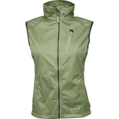 Damska wodoodporna kurtka softshell Pro-X Elements Hanna. Zielone kurtki przejściowe sportowe PRO-X ELEMENTS, bez wzorów, z softshellu, bez kaptura, trekkingowe. Za 335.00 zł.
