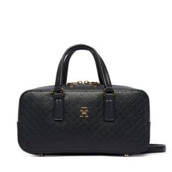 Torebka Tommy Hilfiger. Czarne torebki klasyczne Tommy Hilfiger, bez wzorów, klasyczne, bez dodatków. Za 649.99 zł.
