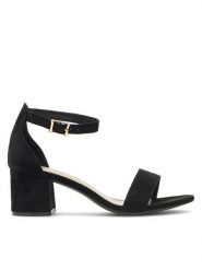 JENNY Sandały WS0730-06 Czarny. Czarne sandały Jenny, bez wzorów, z materiału, bez obcasa, bez zapięcia. Za 119.99 zł.