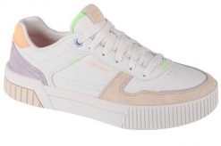 Buty sportowe Sneakersy damskie, Skechers Jade - Stylish Type. Białe buty treningowe Skechers, bez wzorów, z materiału, przed kostkę, bez zapięcia, trekkingowe. Za 279.99 zł.