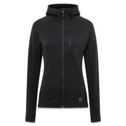 Bluza damska z kapturem Black Diamond Coefficient. Czarne bluzy Black Diamond, na zimę, xs, bez wzorów, sportowe, bez ramiączek, z kapturem. Za 681.00 zł.