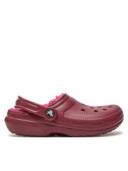 Crocs Klapki Classic Lined Clog 203591 Bordowy. Czerwone klapki Crocs, bez wzorów, z tworzywa sztucznego, bez obcasa, bez zapięcia. Za 229.99 zł.