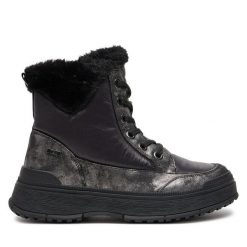 Botki Caprice. Czarne botki Caprice, bez wzorów, bez obcasa, na płaskiej podeszwie, bez zapięcia. Za 249.99 zł.