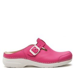 Klapki Nursing Care. Czerwone klapki Nursing Care, bez wzorów, bez obcasa, bez zapięcia. Za 319.99 zł.