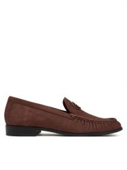 Guess Mokasyny FLTBEA LEP14 Brązowy. Brązowe mokasyny Guess, z aplikacjami, z nubiku. Za 584.99 zł.