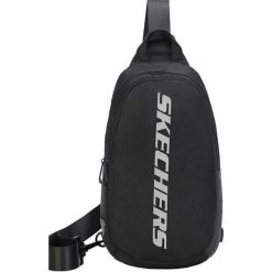 Saszetka na ramię Skechers. Czarne nerki i saszetki Skechers, bez wzorów, bez dodatków. Za 87.99 zł.