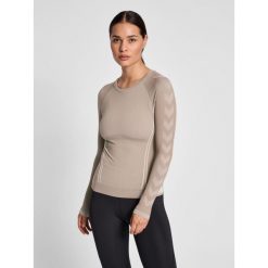 Damska koszulka z długim rękawem Hummel TE Christel. Szare t-shirty sportowe Hummel, l, bez wzorów, bez ramiączek, do piłki ręcznej. Za 167.00 zł.