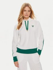 Guess Bluza V4GQ01 KBFB2 Zielony Regular Fit. Zielone bluzy Guess, m, z aplikacjami, z syntetyku, bez kaptura. Za 249.99 zł.