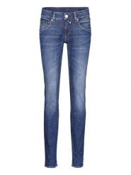 Herrlicher Dżinsy "Touch" - Skinny fit - w kolorze niebieskim rozmiar: W27/L32. Niebieskie jeansy Herrlicher, l, bez wzorów, klasyczne. Za 220.63 zł.