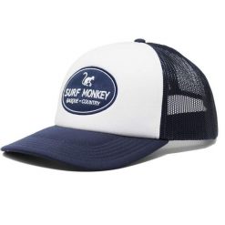 Czapka Trucker - Pikowana / Rozmiar uniwersalny (Granatowy). Niebieskie czapki z daszkiem SURF MONKEY, z aplikacjami, z poliesteru, sportowe. Za 159.95 zł.