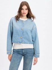 Tommy Hilfiger kurtka dżinsowa - Lex Kobiety Bawełna niebieski, M/L. Niebieskie kurtki Tommy Hilfiger, l, bez wzorów, z bawełny, eleganckie, bez kaptura. Za 429.95 zł.