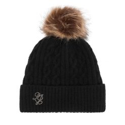 Czapka Liu Jo. Czarne czapki zimowe Liu Jo, bez wzorów. Za 249.99 zł.