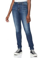 Lee Dżinsy "Legendary" - Skinny fit - w kolorze granatowym rozmiar: W30/L33. Niebieskie jeansy Lee, l, z aplikacjami, klasyczne, z podwyższonym stanem. Za 96.60 zł.