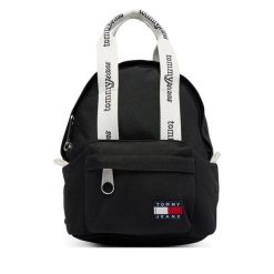 Plecak Tommy Jeans. Czarne plecaki Tommy Jeans, bez wzorów, z jeansu, bez dodatków. Za 249.99 zł.