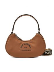 KARL LAGERFELD Torebka A2W30086 Brązowy. Brązowe torebki klasyczne KARL LAGERFELD, bez wzorów, z materiału, bez dodatków. Za 499.99 zł.