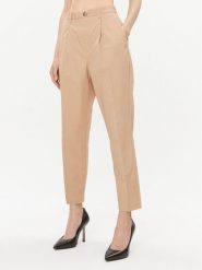 Ted Baker Spodnie materiałowe Maryiah 271688 Beżowy Regular Fit. Brązowe spodnie materiałowe Ted Baker, bez wzorów, z bawełny. Za 359.99 zł.