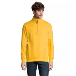 Bluza z kołnierzem i zapięciem Sol's Stan. Żółte bluzy bez kaptura SOL'S, m, bez wzorów, z bawełny, bez kaptura. Za 129.65 zł.
