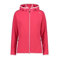 Polar z kapturem dla kobiet CMP. Czerwone bluzy z polaru CMP, na zimę, bez wzorów, z polaru, narciarskie. Za 349.40 zł.