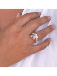 Les Petites Précieuses Pozłacany pierścionek z cyrkoniami rozmiar: 52. Szare pierścionki Les Petites Précieuses, z cyrkonią, pozłacane. Za 216.95 zł.