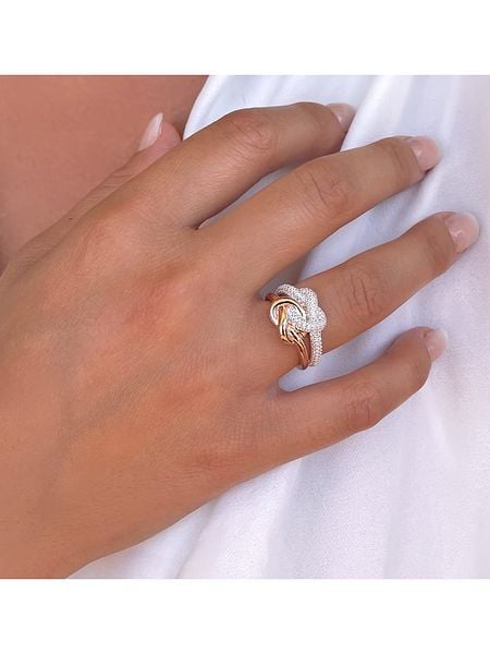 Les Petites Précieuses Pozłacany pierścionek z cyrkoniami rozmiar: 52. Szare pierścionki Les Petites Précieuses, z cyrkonią, pozłacane. Za 272.95 zł.