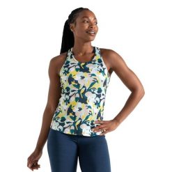 Tank Top Damski Płatek Bolt. Niebieskie topy Dare 2b, bez wzorów, bez kołnierzyka, bez ramiączek. Za 35.99 zł.