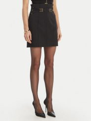 Elisabetta Franchi Spódnica mini GO-167-61E2-V320 Czarny Regular Fit. Czarne spódnice Elisabetta Franchi, bez wzorów, z syntetyku, mini. Za 1,359.00 zł.