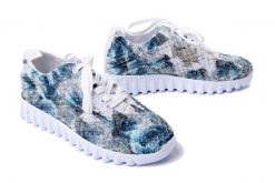 ARTIKER RELAKS 52C2468 white/blue, półbuty letnie damskie. Białe półbuty wsuwane Artiker Relaks, na lato, bez wzorów, bez obcasa. Za 116.18 zł.