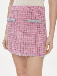 Liu Jo Spódnica mini MA4183 T4440 Różowy Regular Fit. Czerwone spódnice Liu Jo, bez wzorów, z bawełny, mini. Za 379.99 zł.