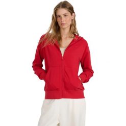 Bluza damska 4F F1763 czerwona 4FWMM00TSWSF1763 062S. Czerwone bluzy bez kaptura 4f, s, bez wzorów, bez kaptura, do piłki nożnej. Za 119.00 zł.