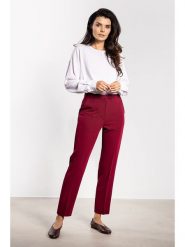 Awama Spodnie chino w kolorze czerwonym rozmiar: S. Czerwone chinosy Awama, bez wzorów. Za 159.99 zł.