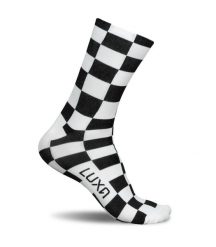 Skarpetki Rowerowe Unisex Luxa Squares. Białe skarpetki LUXA, bez wzorów, z materiału. Za 69.00 zł.