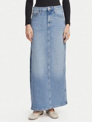 Tommy Jeans Spódnica jeansowa Claire DW0DW22711 Niebieski jasny Regular Fit. Niebieskie spódnice Tommy Jeans, s, bez wzorów, z bawełny. Za 409.99 zł.