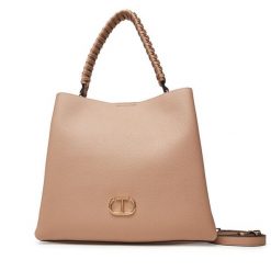 Torebka TWINSET. Brązowe torebki klasyczne Twinset, bez wzorów, klasyczne, bez dodatków. Za 839.99 zł.