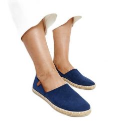Granatowe tenisówki Gimja niebieskie. Niebieskie trampki bez wzorów, eleganckie, bez zapięcia. Za 78.15 zł.