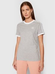 Adidas T-Shirt adicolor Classics 3-Stripes H33576 Szary Standard Fit. Szare t-shirty adidas, bez wzorów, z bawełny, bez kołnierzyka, bez ramiączek. Za 79.99 zł.