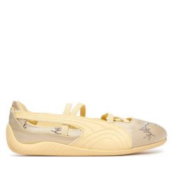Baleriny Puma. Żółte baleriny Puma, bez wzorów, bez obcasa, bez zapięcia. Za 399.99 zł.