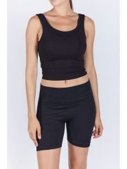 Onamaste Top sportowy w kolorze czarnym rozmiar: L/XL. Czarne topy sportowe Onamaste, l, bez wzorów, z materiału. Za 48.50 zł.